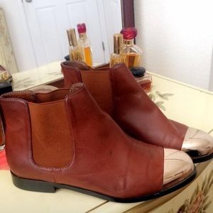 Urban Outfitters Gold Tip Booties